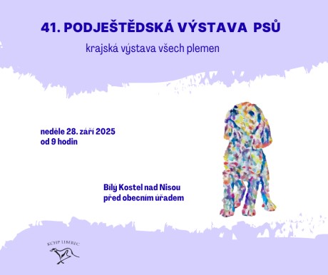 41. výstava psů (Příspěvek na Facebooku)