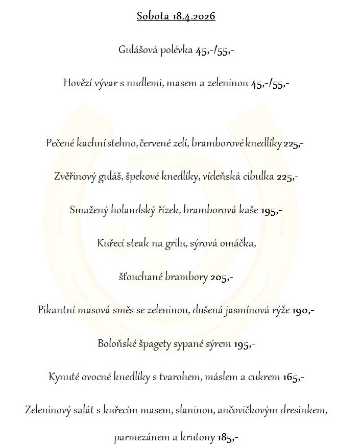 menu sobota